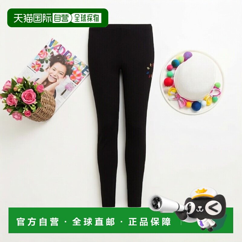 1h可退 香港直邮Adidas 女童 打底裤童装 HE4777KBLACK black黑色