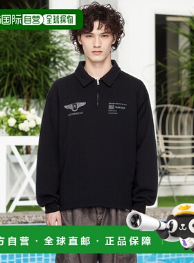 1h可退 香港直邮Represent 男士 黑色 Team Rep Quarter Zip 套头