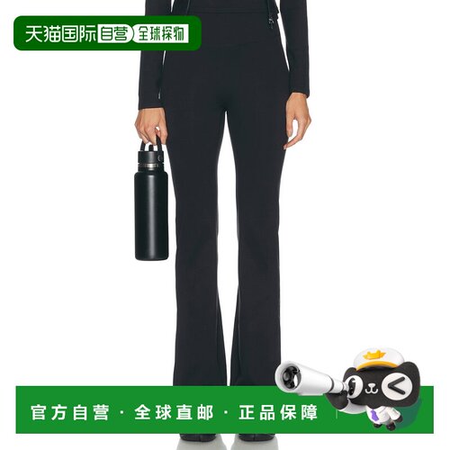 1h可退 美国直邮SKIMS 女士 哑光修身喇叭型裤子 IU3054 black黑