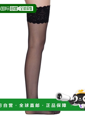 1h可退 香港直邮Wolford 女士 黑色 Satin Touch 20 Stay-Up 长筒