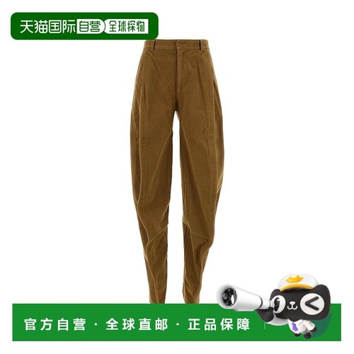 香港直邮Y PROJECT 女士 弹力天鹅绒裤子(淡褐色) 201PA003F528DA