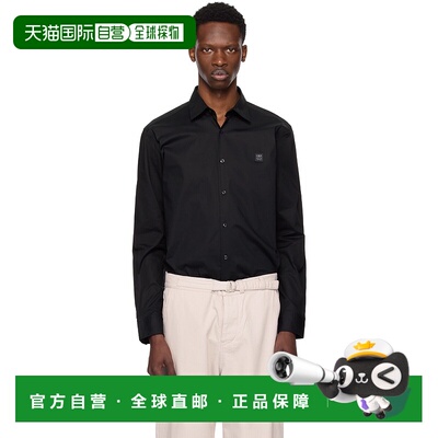 1h可退 香港直邮HUGO 雨果 男士 黑色 Slim-Fit Stretch Stacked