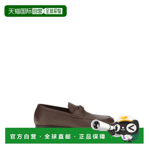 1h可退 香港直邮valentino 华伦天奴 男士 VLogo 标志皮质乐福鞋(