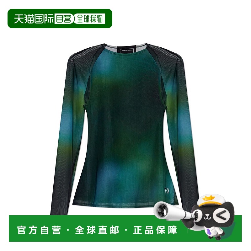 1h可退 香港直邮Y-3 女士 長袖網眼上衣 JL83010MULTCO colorful