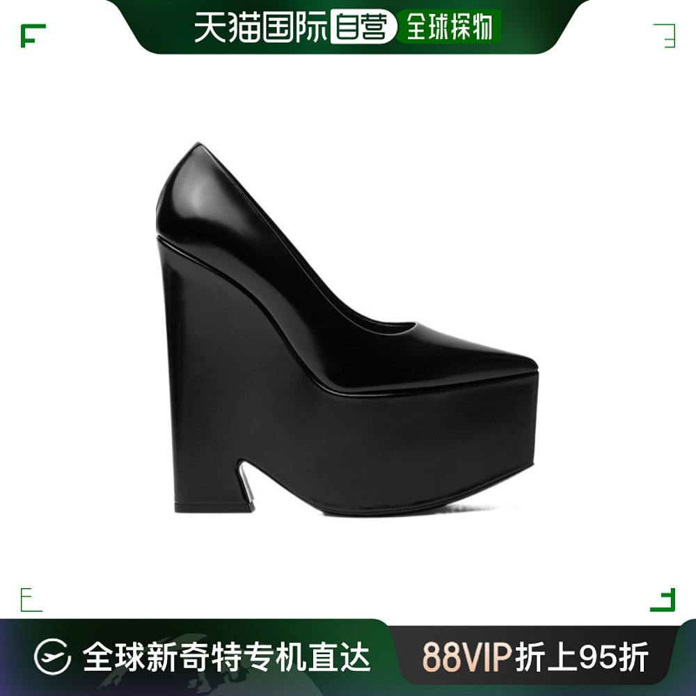 香港直邮versace 23ss tempest坡跟高跟鞋 women范思哲尖头防水台