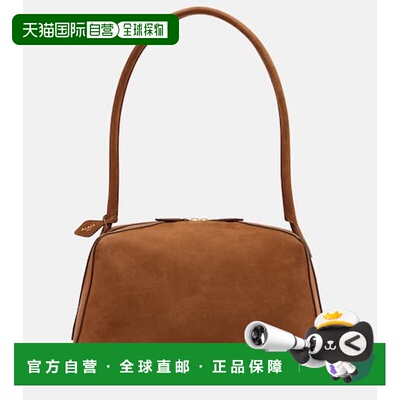 香港直邮alaia 女士 Le Bouledogue 皮革肩包 brown棕色 舒适时尚
