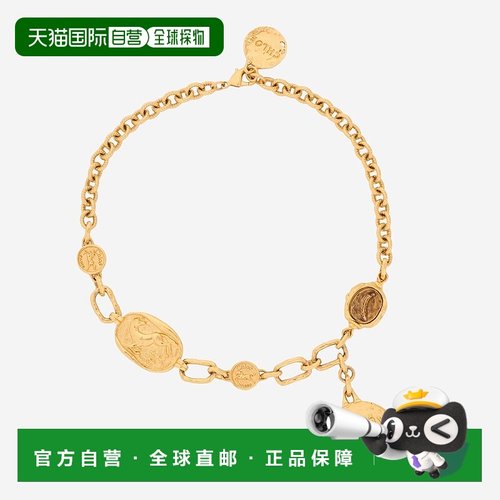 1h可退 香港直邮Chloe 蔻依 女士 MEDALS 金色短项链 CH26SJN10CB