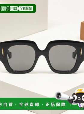 自营1h可退 欧洲直邮LOEWE/罗意威女士黑色醋酸纤维休闲时尚太阳