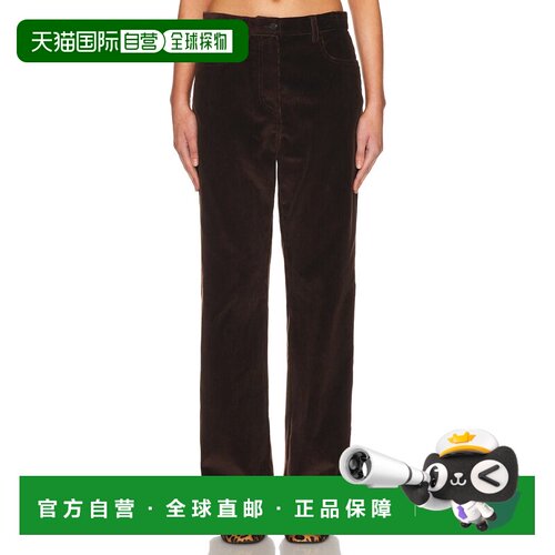 香港直邮Miu Miu 缪缪 女士 Velluto A Coste Pelle 裤子 MP1950