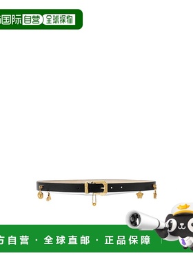 香港直邮Versace 范思哲 女士 logo标识腰带 10121661A09127牛皮