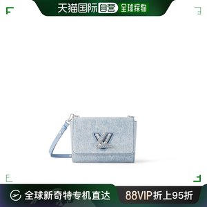 欧洲直邮LOUIS VUITTON路易威登蓝色装饰牛仔布单肩包