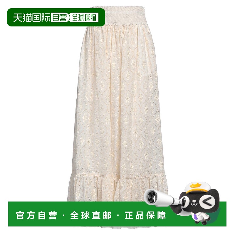1h可退 香港直邮Gucci 古驰 女士 长款半身裙 beige米色 舒适时尚