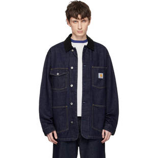 蓝色 I0365 香港直邮CARHARTT 男士 Chore 大衣 Denim WIP Warren