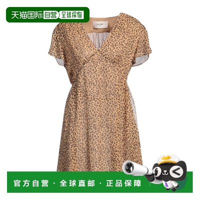 1h可退 香港直邮Celine 思琳 女士 短款连衣裙 beige米色 舒适时