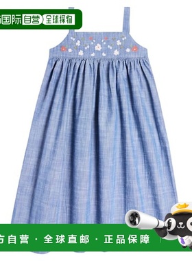 香港直邮Bonpoint 女童 Fedora 棉质连衣裙童装 blue蓝色 舒适时