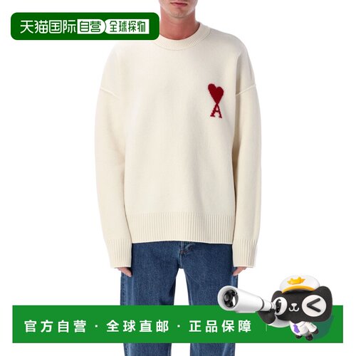 香港直邮Ami Paris 男士 Ami Ami De Coeur 巴黎羊毛毛衣 UKS8380