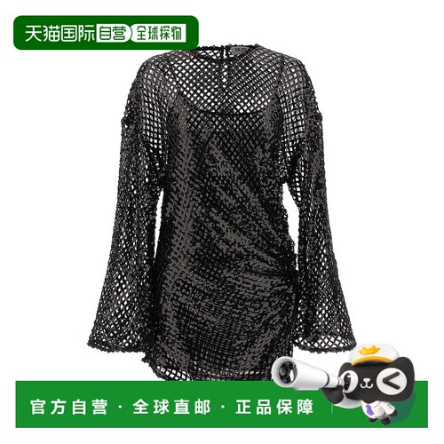 1h可退 香港直邮The Attico 女士 珠片网纱连衣裙 251WCA00453100