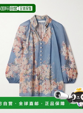 香港直邮ZIMMERMANN 女士 Clear 蓝色衬衫 3548TSS255TLBLBTFLO