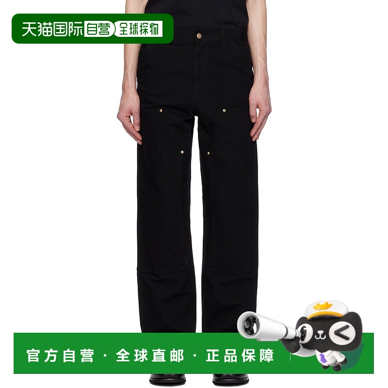 香港直邮CARHARTT WIP 男士 黑色 Double Knee 长裤 I031501