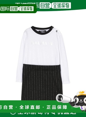 香港直邮Balmain 圆领长袖连衣裙 BT1020Z153793