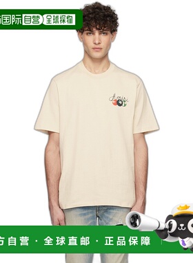 1h可退 香港直邮AMIRI 男士 米色 Pool Cue T 恤 AMJYTE1135