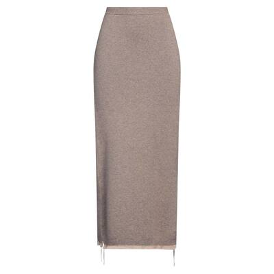 1h可退 香港直邮Fendi 芬迪 女士 长款半身裙 beige米色 舒适时尚