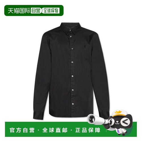 香港直邮ALL SAINTS 男士衬衫 HAWTHORNEM150SBBLAC支付后1h可退