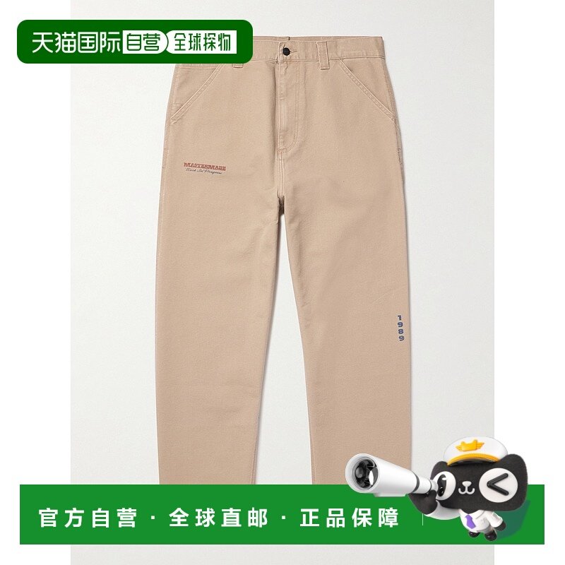 CARHARTT WIP 男士 OG 单及膝印花直筒有机棉质帆布裤子