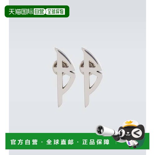 1h可退 香港直邮Balenciaga 巴黎世家 男士 Typo 徽标耳环配饰
