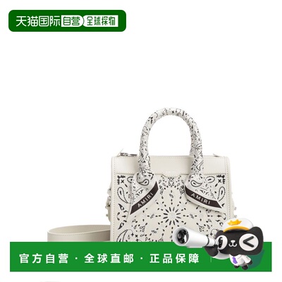 香港直邮AMIRI 女士 灰白色 Bandana Micro Triangle 手提包 AWBG