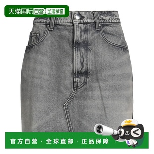 1h可退 香港直邮AMIRI 女士 牛仔半身裙 black黑色 舒适时尚