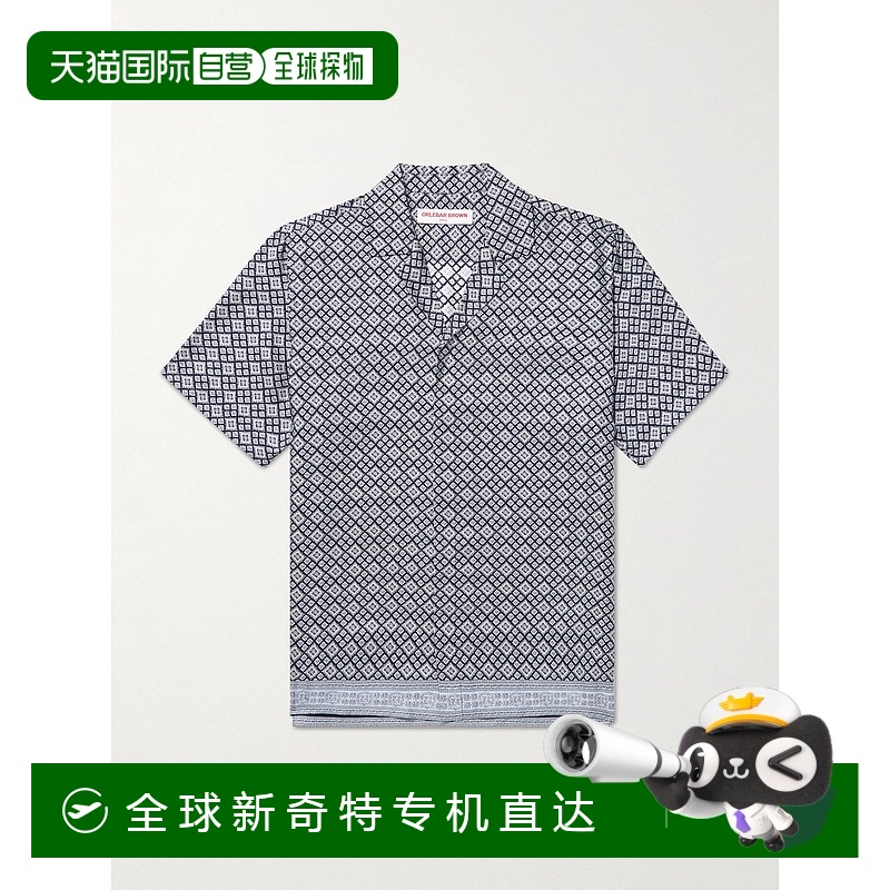 1h可退 香港直邮Orlebar Brown 男士 Maitan Camp-Collar 印花斜