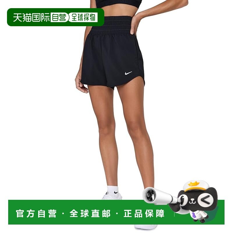 香港直邮Nike 耐克 女士 One 3" Brief-Lined 汗速排高腰短裤,运动服/休闲服装,运动长裤,淘宝优惠券,粉丝福利购,淘宝优惠卷