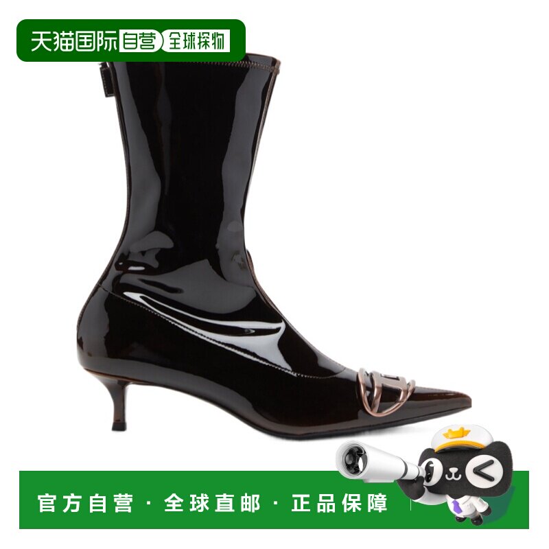1h可退 香港直邮DIESEL 女士靴子 Y03409P8008HA930 AW2025 黑色
