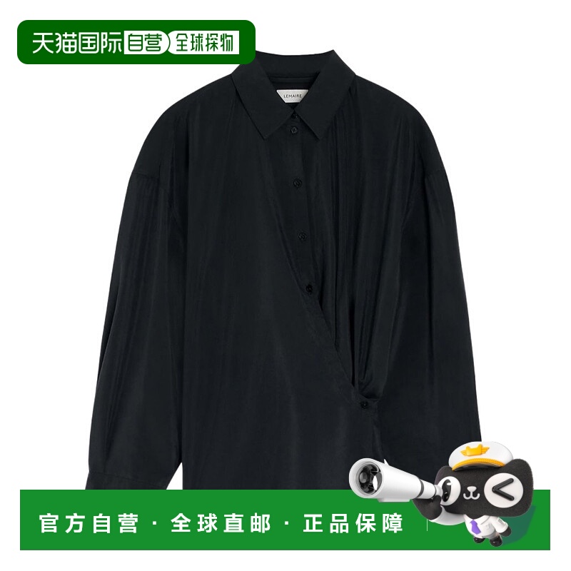 香港直邮Lemaire 翻领长袖衬衫 LMA9A55D真丝