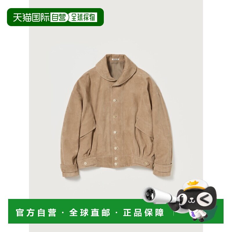 香港直邮AURALEE 男士 全粒纹皮革套头皮衣上衣 A26SB01SGTAPE