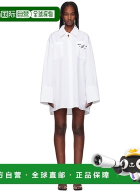 1h可退 香港直邮off-white 女士 白色 Poplin Roxy Shirt 连衣裙
