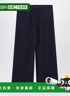 1h可退 香港直邮Acne Studios 艾克妮 男士 海军蓝缎面裤子 BK068