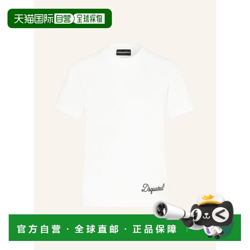 香港直邮DSQUARED2 女士T恤 100299917111000 CO 白色 SIGNATURE