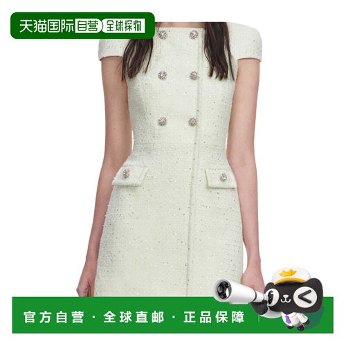 1h可退 香港直邮Self-Portrait 双排扣连衣裙 SS26030SG