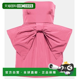 香港直邮Red 女士 Valentino 华伦天奴 蝴蝶结迷你连衣 红 1h可退