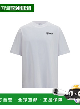 香港直邮off-white 男士 Script Skate 徽标T恤 OMAA120F26JER005