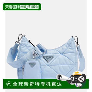 blue蓝色 女士 绗缝肩包 舒适时尚 香港直邮Prada 1h可退 普拉达