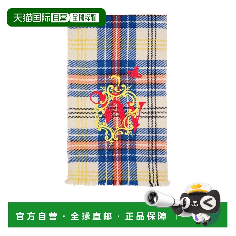 香港直邮Vivienne Westwood 格纹图案围巾 8103013GW01AP
