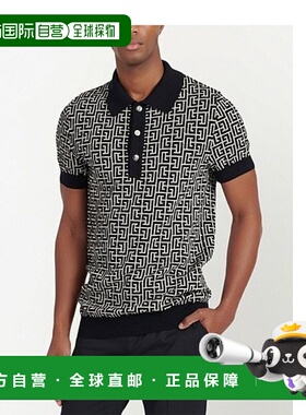 1h可退 香港直邮Balmain 短袖Polo衫 CH1GB020KB03