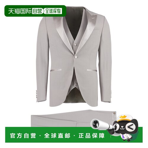 香港直邮Canali康钠丽TWO-PIECES男士西装 【付后1h可退】
