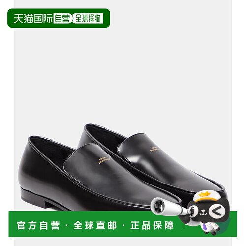 1h可退 香港直邮TOTÊME 女士 椭圆皮质乐福鞋 black黑色 舒适时尚