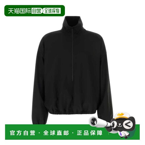 香港直邮essentials fear of god 男士 黑色斜纹布夹克 FG9M64655