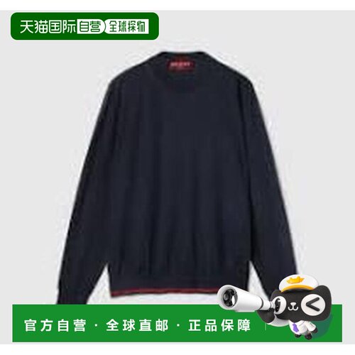 1h可退 欧洲直邮GUCCI 男士针织衫 814531XKE0U4060 AW2025 黑色