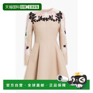 女士 华伦天奴 精饰凸纹蕾丝拼接羊毛 香港直邮valentino 1h可退